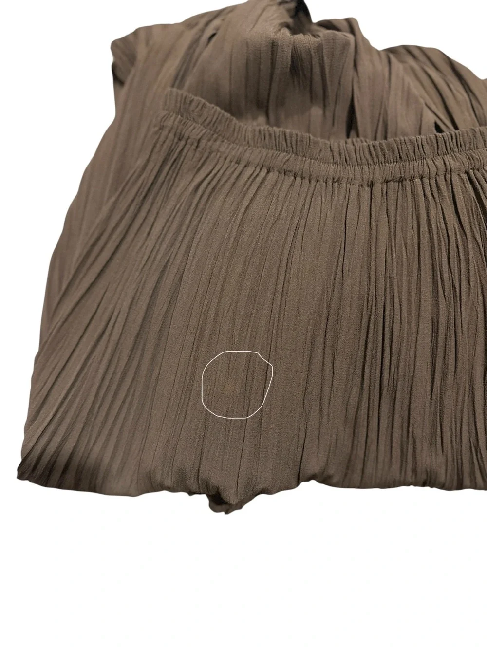 Double D Ranch Vintage 90’s Elastic Waist Tiered Crinkle Rayon Midi Skirt Medium